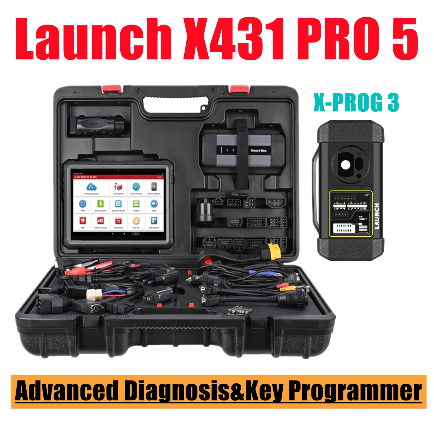 Launch X-431 PRO5 Plus X431 X-PROG 3 полный диагностический и ключевой программатор все в одном