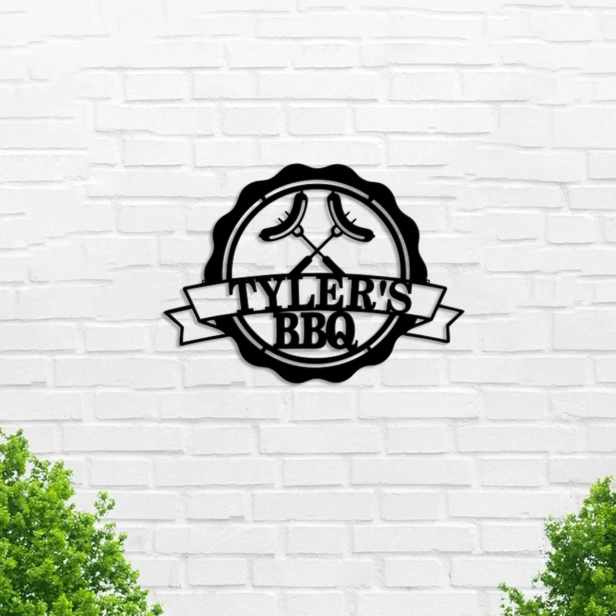 Индивидуальный персонализированный знак для барбекю гриля колбасы