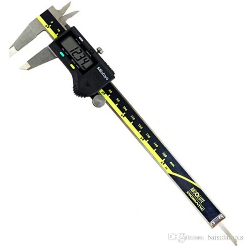 

Mitutoyo huate Caliper Absolute 500-197-20 Digital Caliper Stainless Steel Inch/Metric 8" 0-200mm Range -0.001" Accuracy 0.0005"