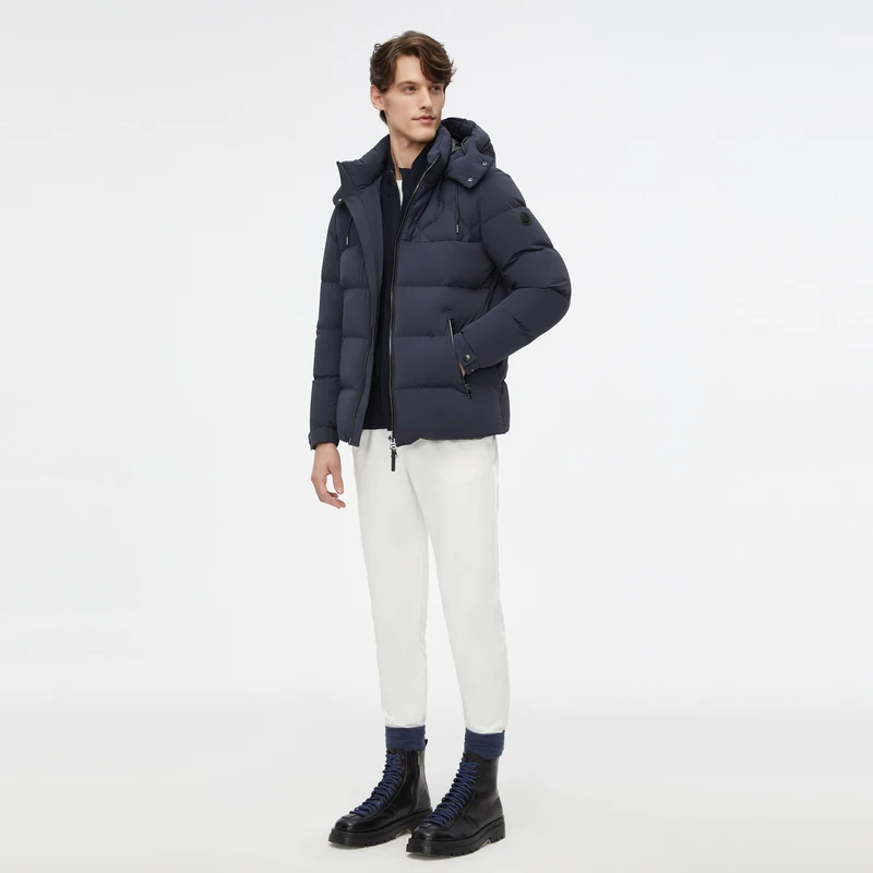 BOSIDENG 90% пуховик мужской зимний зимняя куртка верхняя одежда деловая съемная