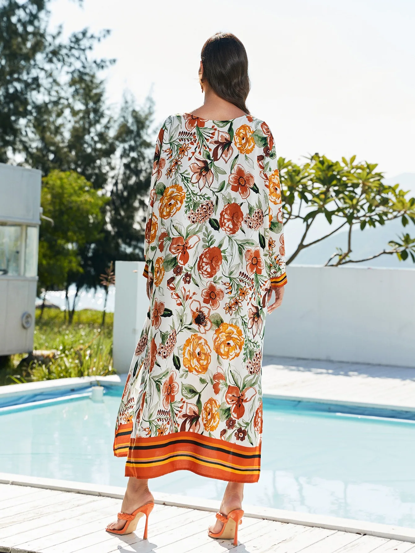 WeHello-новый стильный Хлопковый чехол для пляжного отдыха с принтом