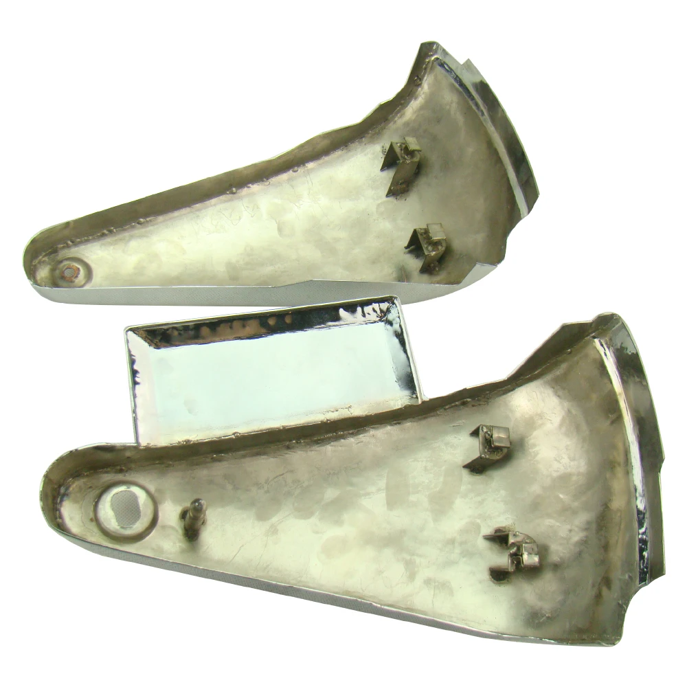 2 шт. боковая крышка аккумулятора мотоцикла для Kawasaki Vulcan VN800A Custom VN800 Classic 1995-2016 хром