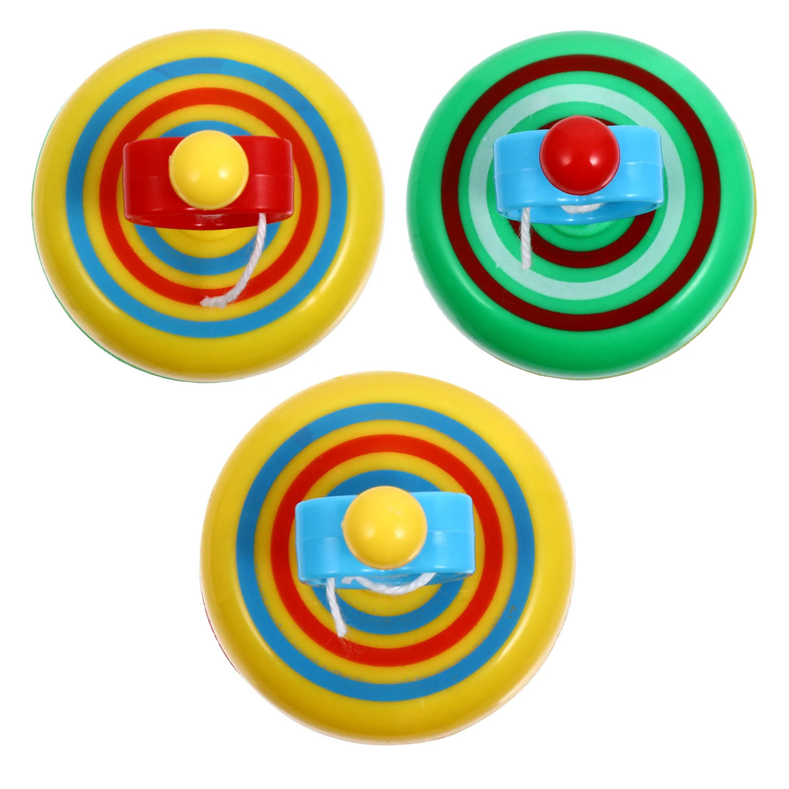 

3 Pcs Luminous Top Educational Toy Kids Mini Toys Wood Pull Wire Tops Music Flashing Creative Gyro Glowing