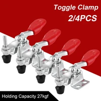 24pcs horizontal toggle clamp quick release clamps set gh 201a woodworking fix clip tool hold down hand tool