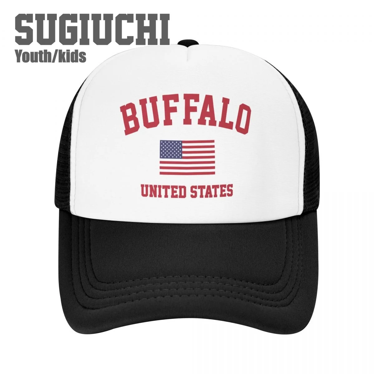 

Kids Mesh Cap Hat Buffalo Of USA United States City Baseball Caps for Youth Boys Girls Pupil Children's Hats Outdoor Unisex