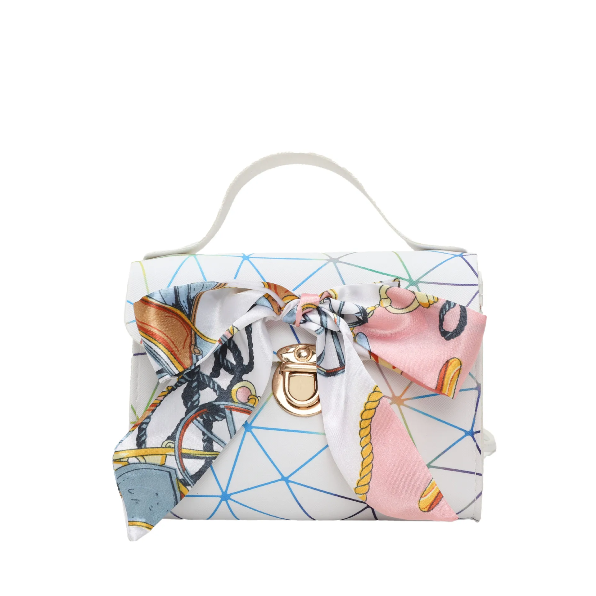 Women's silk scarf handbag ladies handbags2023 Southeast Asia foreign trade small bag small square bag women