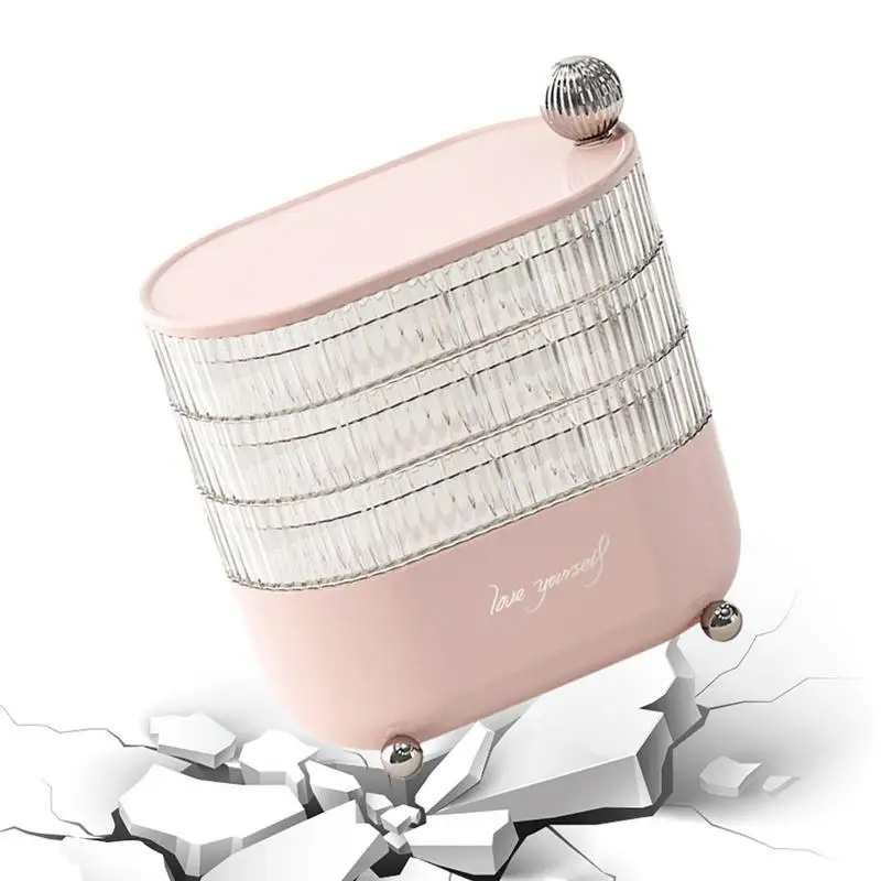 

Вращающийся на 360 градусов эргономичный портативный Настольный косметический Органайзер с крышкой