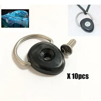 10pcs high quality nylon dinghy loop kayak d ring boat deck fitting rope buckle canoe d tie
