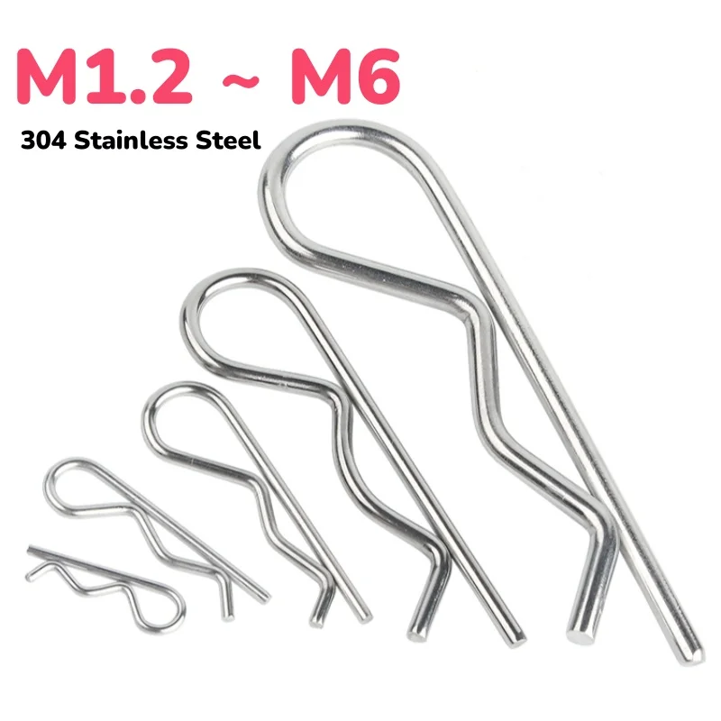 

M1.2 M1.5 M1.8 M2 M2.5 M3 M3.5 M4 M5 M6 304 Нержавеющая сталь B-типа Pin R-типа Pin Cotter Pin Wave Card