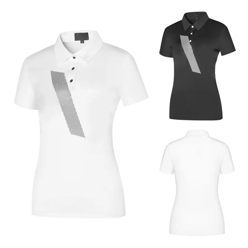 

Новинка 2022, одежда для гольфа, Женская дышащая одежда для гольфа с коротким рукавом, впитывающая пот, рубашка-поло, повседневная настраиваем...