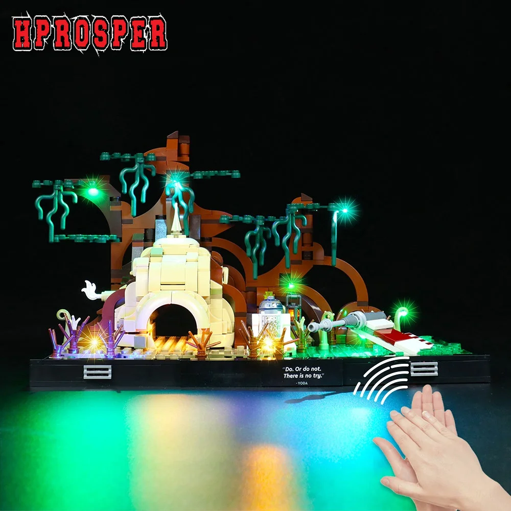 

Hprosper LED Light For Wars 75330 Training Diorama Lighting DIY Toys Only Lamp+USB Power Cable (Not Include the Model)