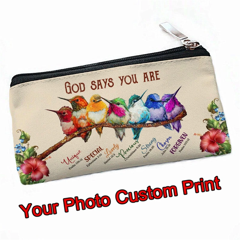 

Personalized Pencil Bag Custom Printed pen punch canvas Cosmetic Portable DIY Craft Gift for Office School Teen Girl Boy 014