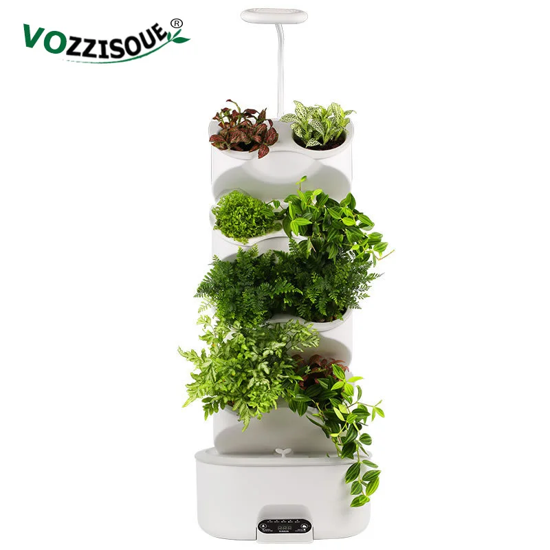 Indoor Garden Smart Self Watering Pot Bonsai Planter Nursery Pots Plastic Flower Pot Hydroponic Kit Vertical Hydroponics System