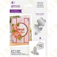 radiant rose stamps and dies new arrival 2022 scrapbook diary decoration stencil embossing template diy greeting card handmade