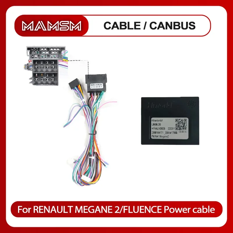 Автомобильный радиоприемник MAMSM стерео адаптер Canbus Box LN06.20 для RENAULT MEGANE 2/FLUENCE жгут