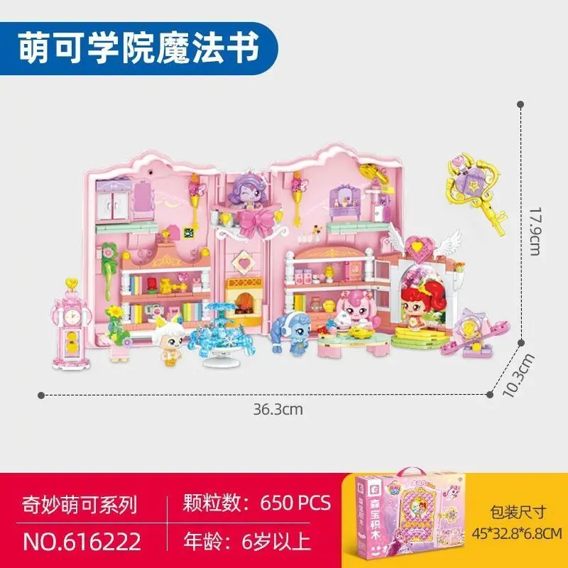 Новое поступление 2024 набор сцены для колледжа волшебная книга коробка модель