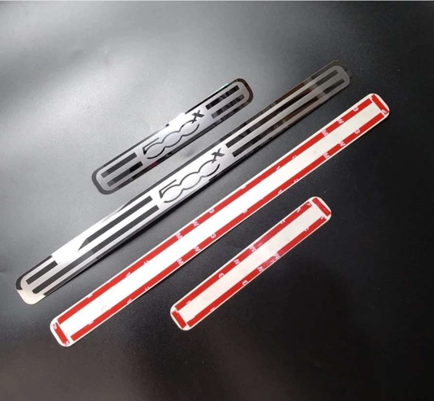 

Car Styling For Fiat 500x 2015-2020 Accessories Car Sticker Stainless Steel Door Sill Scuff Plate Door Sills Trim Protector 4pcs