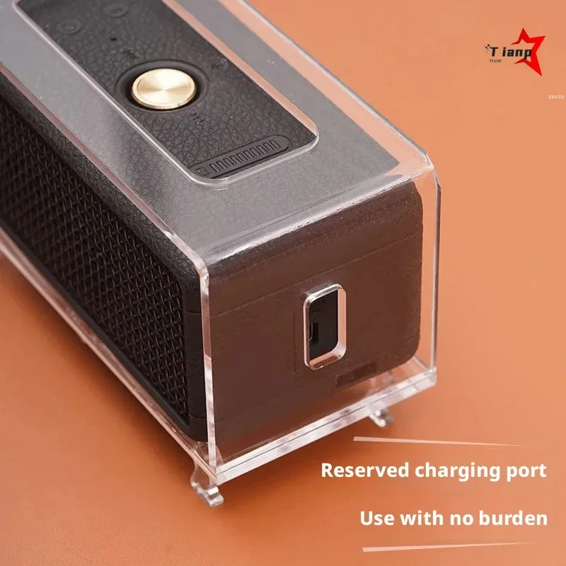 Фото Изысканный прозрачный акриловый пылезащитный чехол для колонок Marshall Emberton II/III, комплект для домашнего настольного дисплея. №4