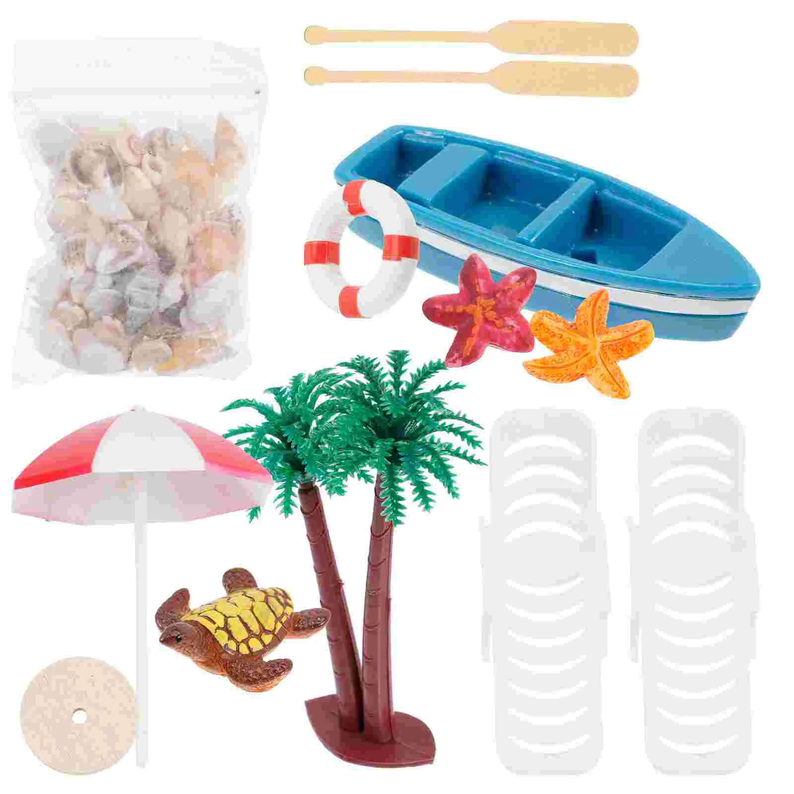 

Micro Landscape Ornament House Beach Kids Summer Toys Style Mini Decoration