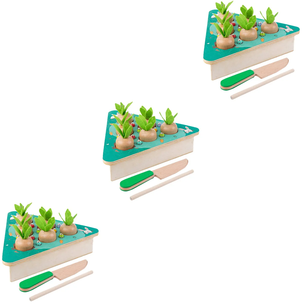 

3 Sets of Carrot Cutting Sorting Catching Kids Early Educational