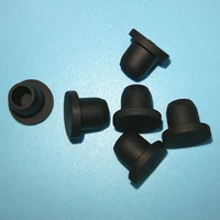 2 7 8 5mm black white silicone rubber t type plug hollow high temperature resistant snap on gasket seal stopper end cups
