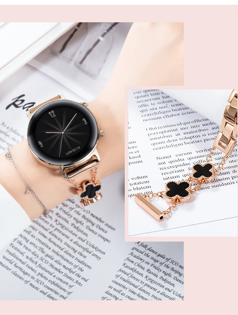 20mm Metal Strap For Samsung Galaxy Watch 3 41mm/Active 2/Huawei Watch GT2/Amazfit GTR 42mm stainless steel band for Amazfit Bip