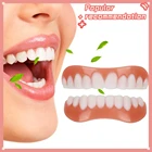 Силиконовые подтяжки для верхней и нижней части зубов, отбеливающие наклейки, профессиональные виниры с идеальной улыбкой, косметические стоматологические аксессуары