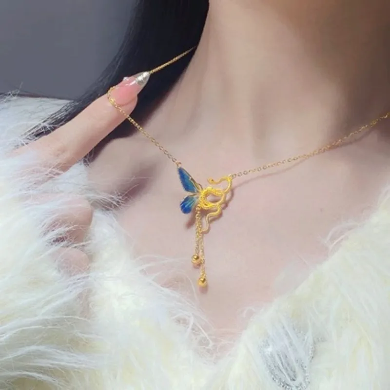 Китайское ожерелье в виде бабочки