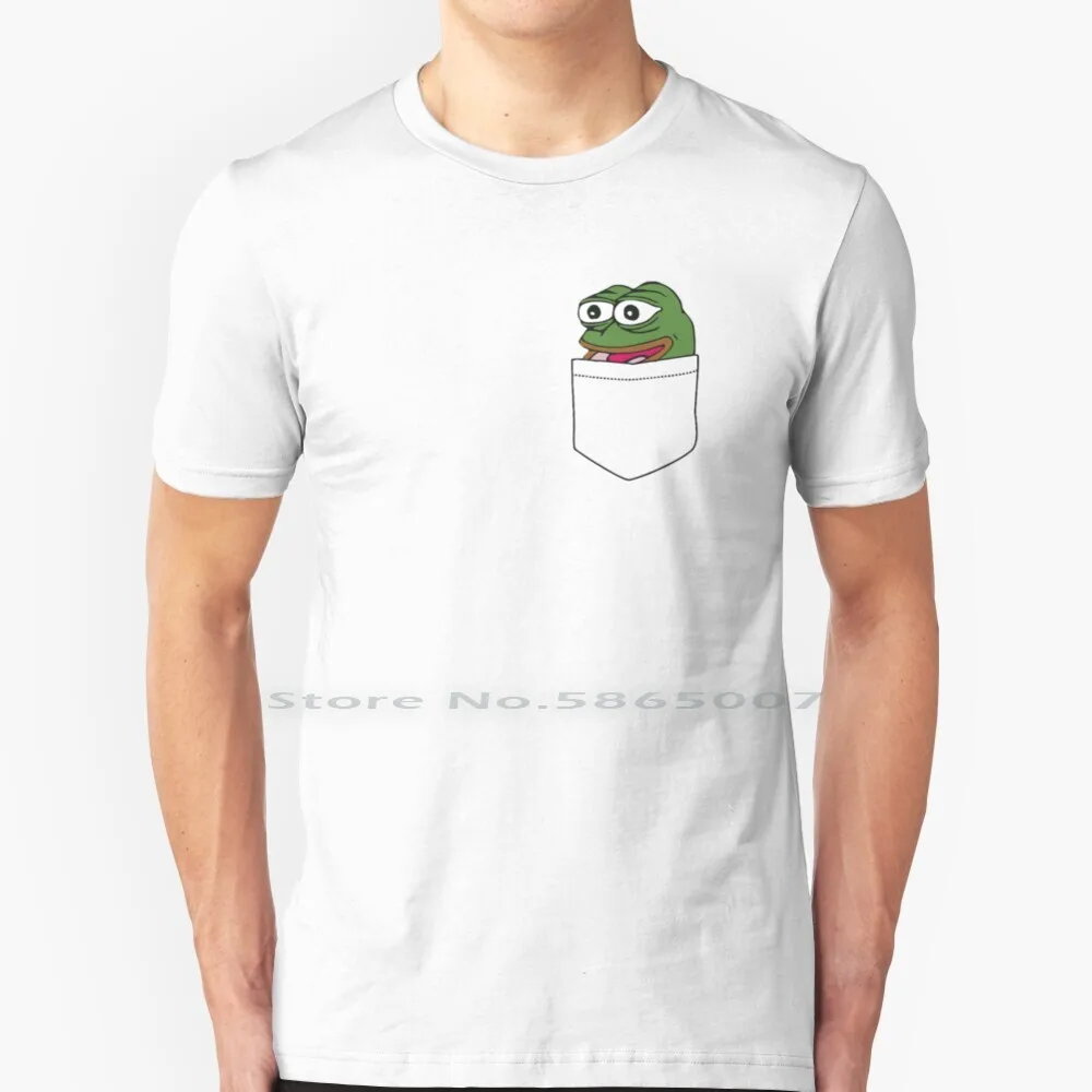 

Feelsgoodman Pocket Emote T Shirt 100% Cotton Twitch Youtube Memes Frog Emote Shroud Syndicate Forsen Sodapoppin Greekgodx