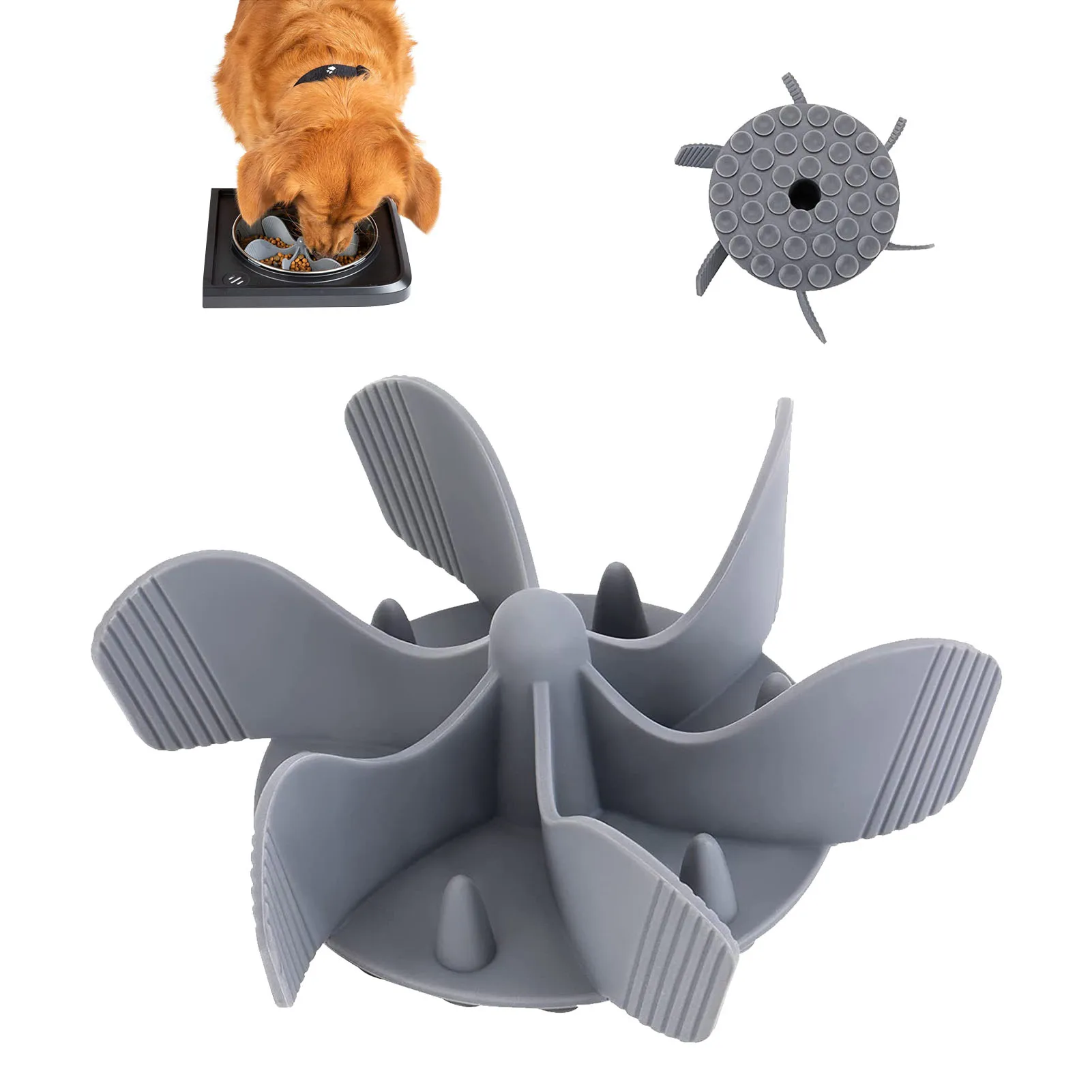 

New Spiral Slow Feeder Insert Turn Almost Any Dog Bowl Or Dog Dish Into A Slow Feeder Dog Bowl Lick Mat For Dogs
