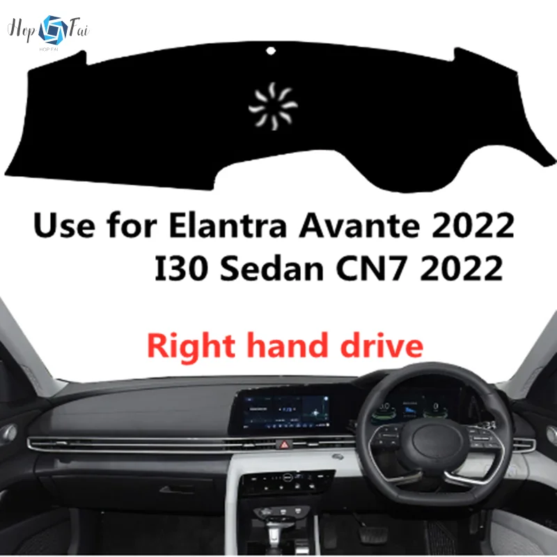 

Taijs Right Hand Drive Car Dashboard Mat Dash-Mat for Hyundai Avante I30 Sedan CN7 2022 With Speacker Decaration Pad Selling