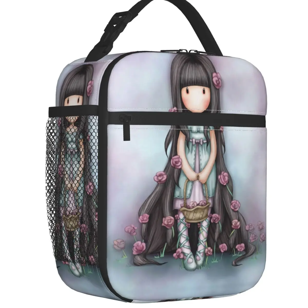 

Теплоизолированная сумка для ланча для женщин, герметичная мультяшная Термосумка-холодильник для офиса, работы, школы, сантехнило