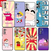 cartoon crayon shin chan for xiaomi redmi k50 gaming pro 5g 10 9 9a 9c 9t 8 7 6 5 4x tpu soft black phone case funda coque cover