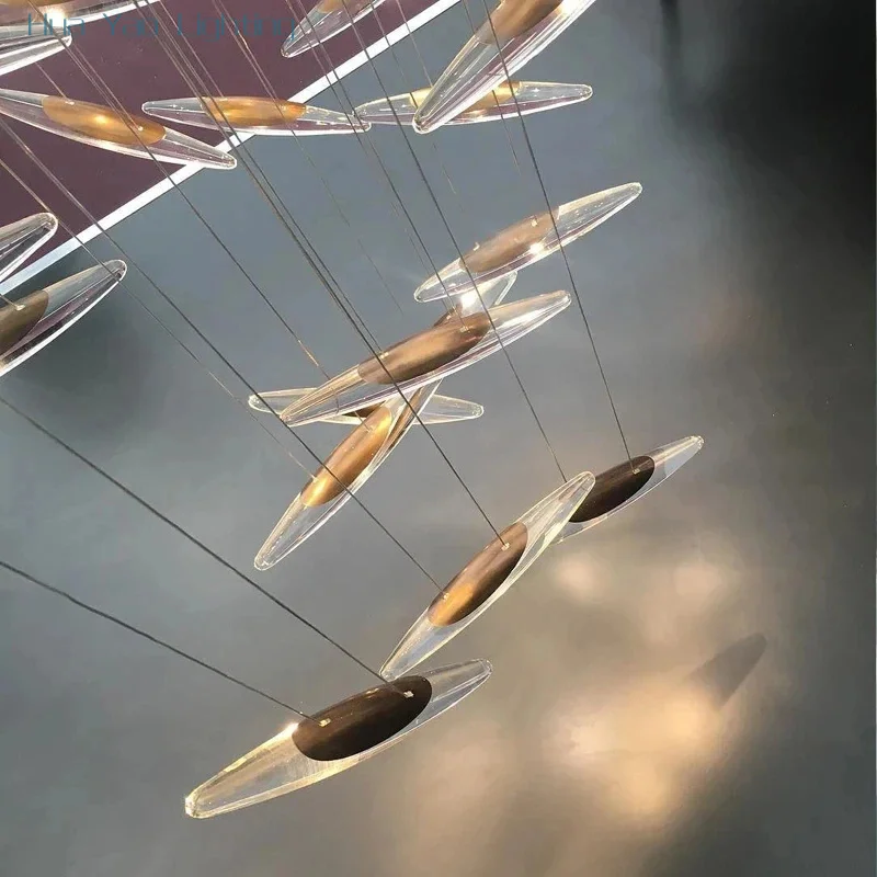 Современная хрустальная люстра для гостиной лампа вилла отель выставочный зал