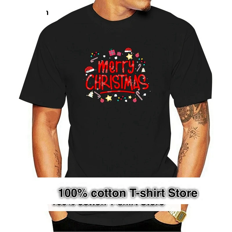 

Printed Merry Christmas Shirt Funny Xmas Pajama Gift For Men Women T-Shirt Men Cotton tshirt O-Neck Short-Sleeve Women T-Shirt