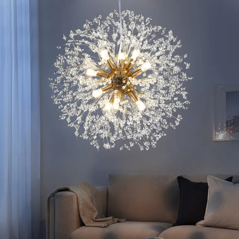 

Modern Nordic Living Dining Room Chandelier Creative Dandelion Bedroom Study Decorative Hanging Lamp Clothing Shop Art Lighting