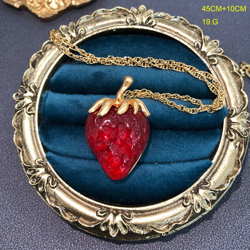 Женские серьги с Красной клубникой Draweye роскошные винтажные элегантные