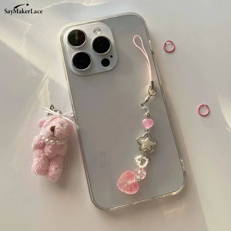 1 шт. симпатичная подвеска в виде розового жевательного сердца ремешок для