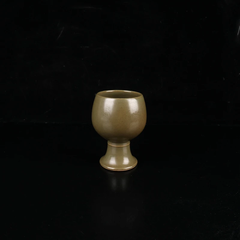 Ming Jiajing чайный порошок глазурованная Высокая чашка украшение для дома семейное украшение