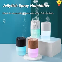 2022 new humidifier jellyfish aromatherapy humidifiers diffusers 360ml usb diffuser with colorful night light humidificador