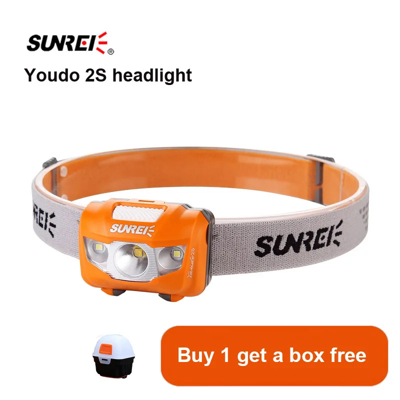 

Sunrei Youdo2S двойные бусины CREE XPG2 Водонепроницаемый IPX6 Регулируемый сладкий поглощающий ремешок наружный головной светильник