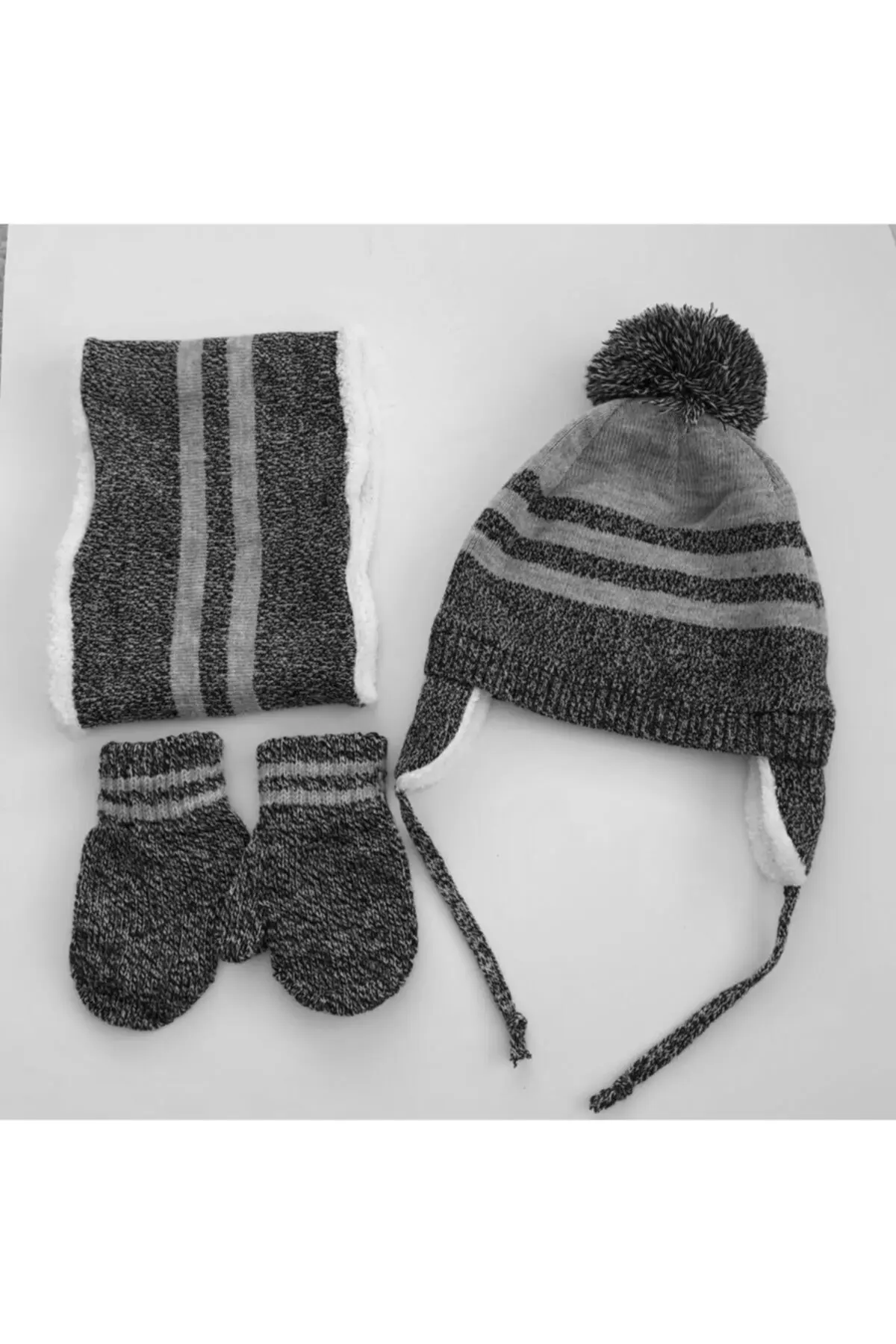 

Комплект из шапки и перчаток, берет для маленьких мальчиков