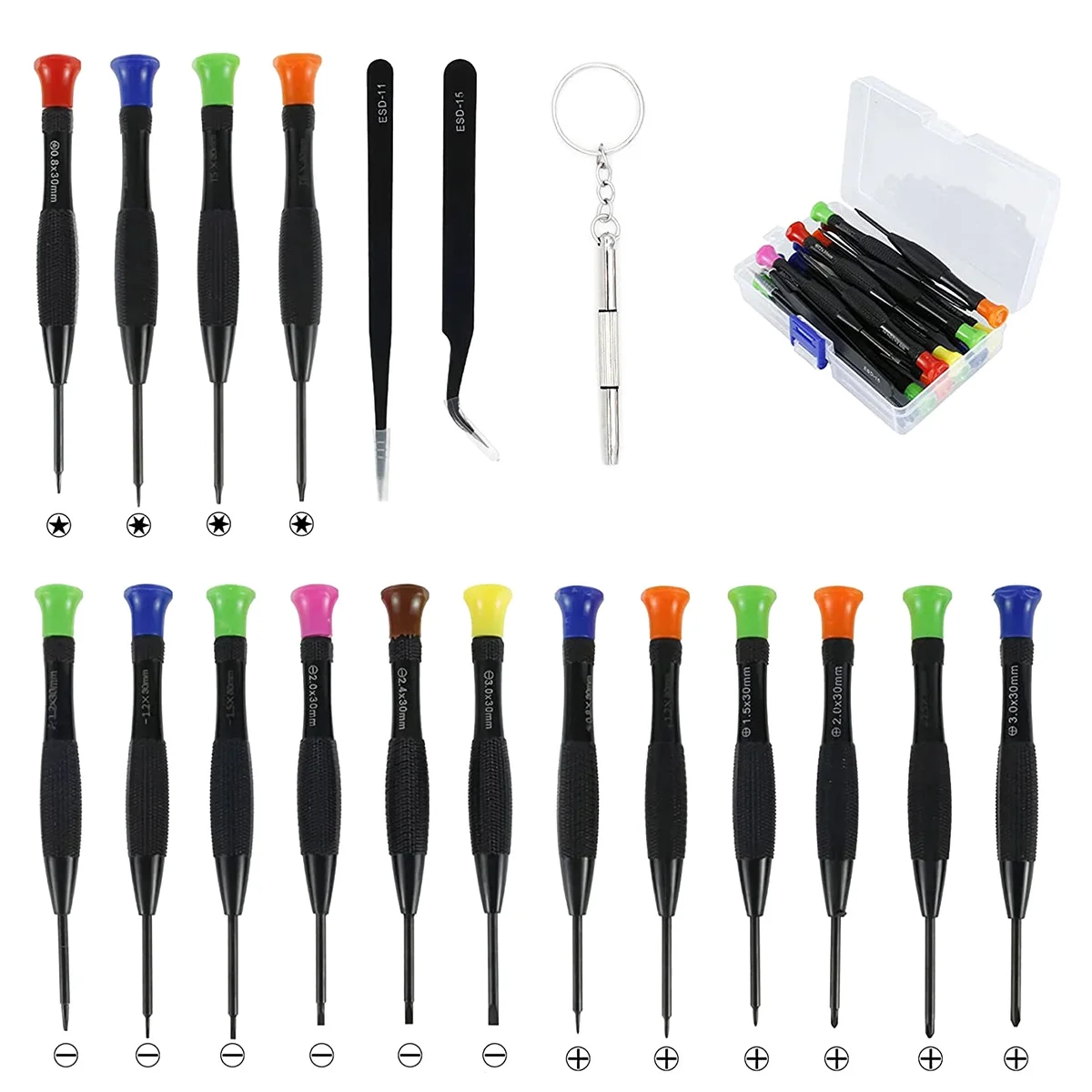 

19Pcs Aluminum Alloy Screwdriver Repair Open Tools Kit Screwdrivers For iPhone Samsung Galaxy DIY Mobile Phone Repair Tools Kit