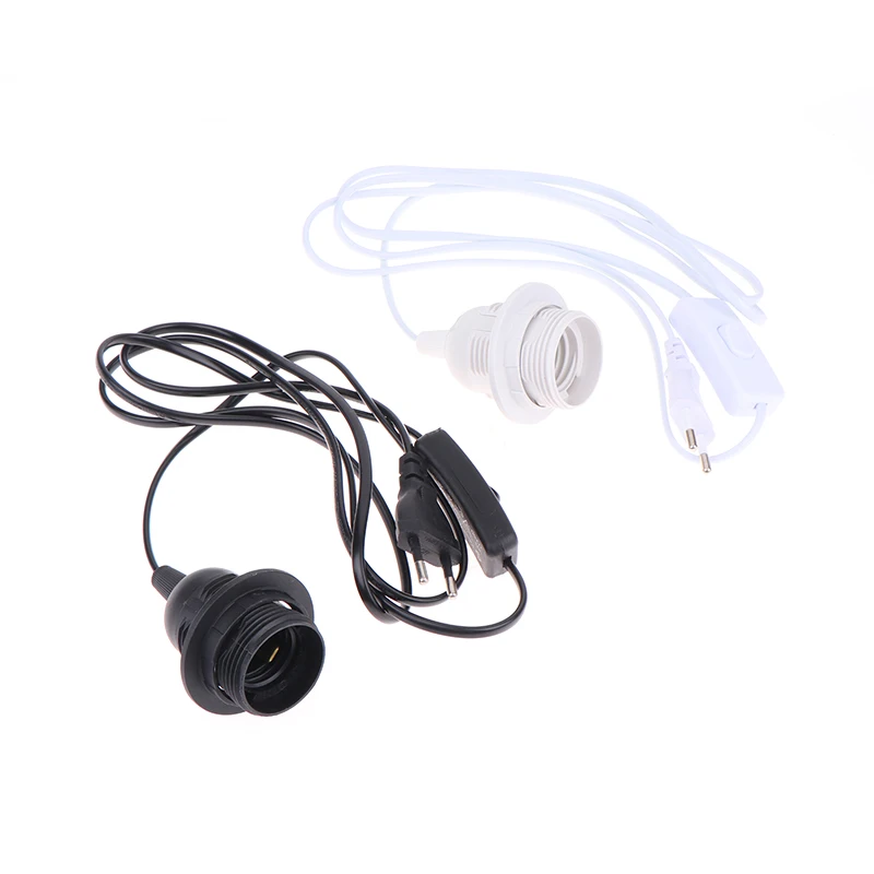 Подвесной светильник E27 стандарта ЕС 1 8 м осветительные приборы лампочки адаптер