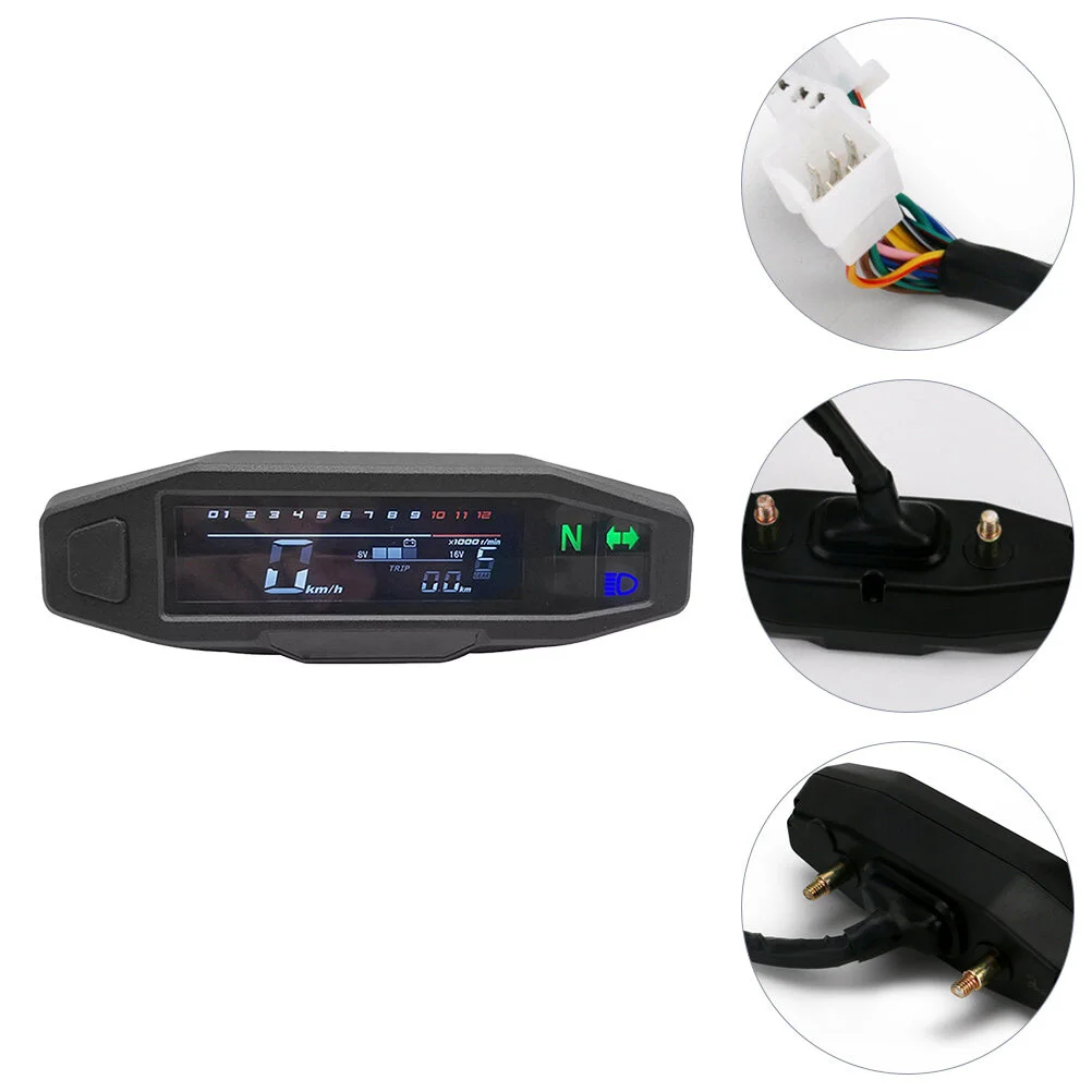 

LCD Digital Speedometer Motorcycle Motorbike Carburetor Meter with Sensor