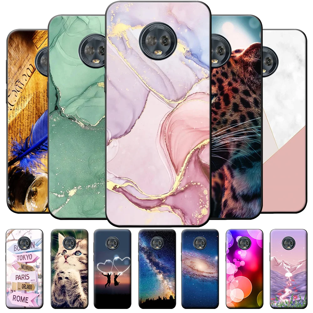 Чехол для Motorola Moto G6 G6 Plus, матовый Силиконовый чехол для Moto G6 Play, модный защитный чехол из ТПУ для MotoG6, бампер