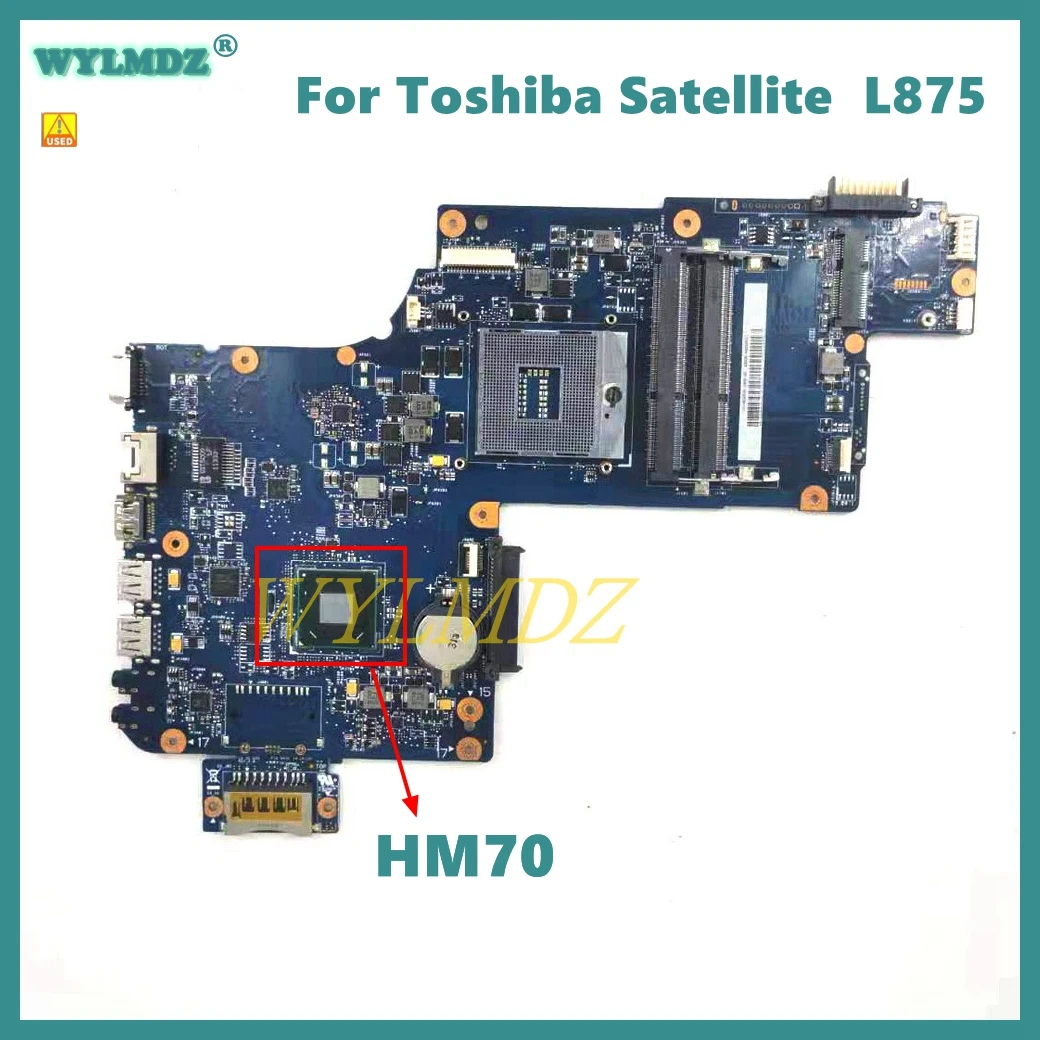 

Mainboard For Toshiba Satellite C870 L870 C875 L875 Laptop Motherboard With HM70 DDR3 100% Tested OK Free Shipping Used