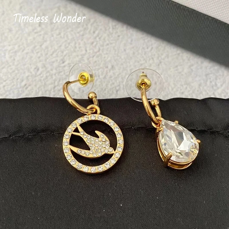 

Женские серьги-кольца с цирконом, в готическом стиле