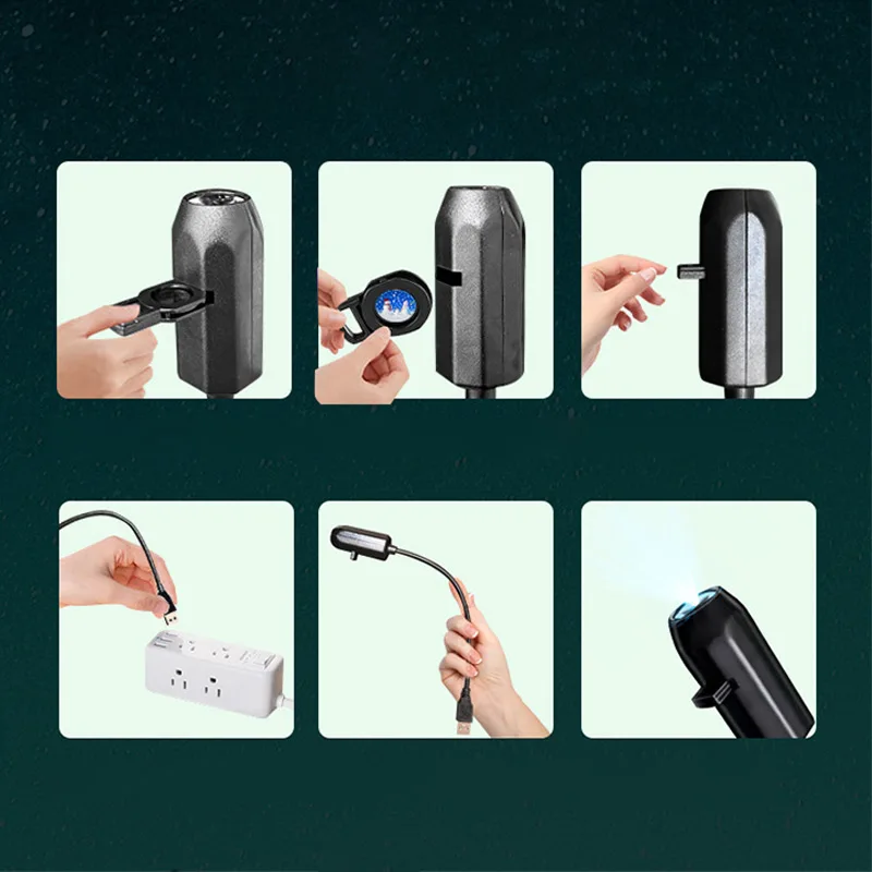 USB-проектор звездного неба, ночник 360 °   Регулируемая атмосферная лампа Galaxy с эффектом бабочек и китов для интерьера автомобиля и дома. (art.: 3920dcabe3dee) - 3920dcabe3dee