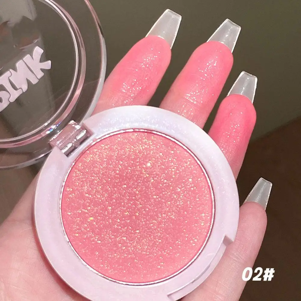 Тонкие мерцающие румяна молочные абрикосовые персиковые осветляющие